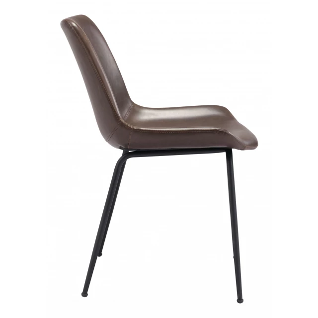 Black shelf modern rugged dining chairs with wood metal and plastic materials