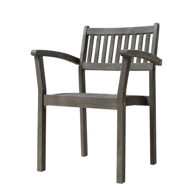 distressed stacking armchairs in a clean design suitable for modern decor