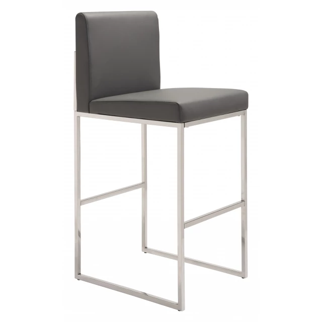 Low back bar height bar chair with armrests in wood and composite materials