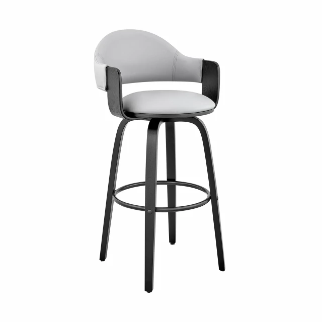 Low back counter height bar chair with metal frame and modern design for kitchen or outdoor use