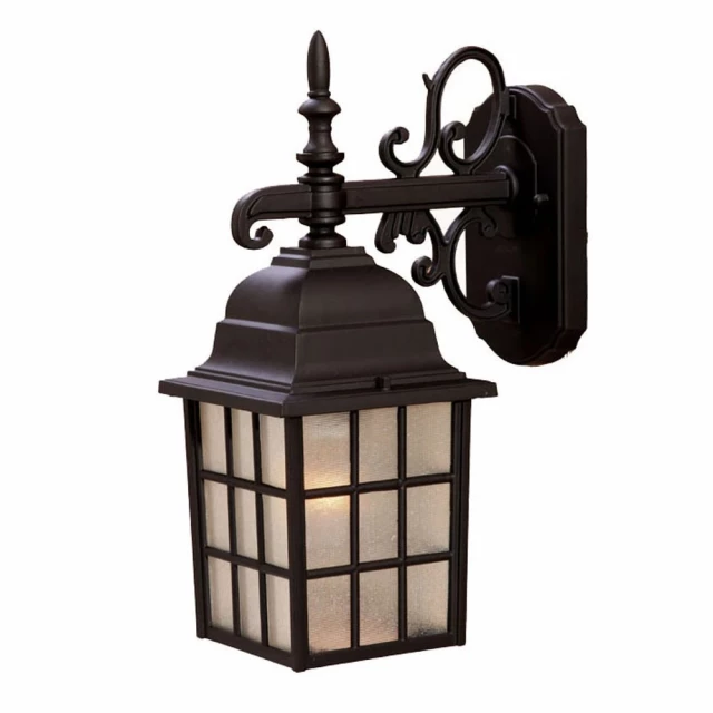 brown window pane lantern wall light lamp metal light fixture