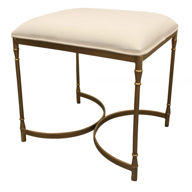 Ivory brass iron backless bar chair with table and outdoor furniture setting