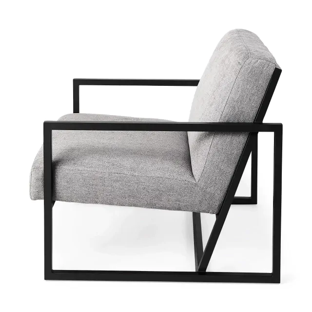 Geo Modern Gray And Black Accent Or Side Chair Geo Modern Gray And Black Accent Or Side Chair