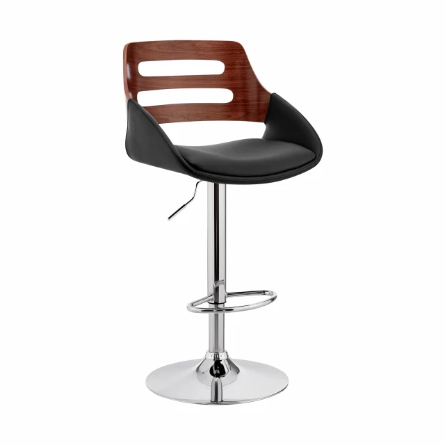 Low back adjustable height bar chair with furniture and chair design elements