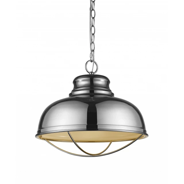 nickel pendant gloss white interior shade lighting metal ceiling fixture