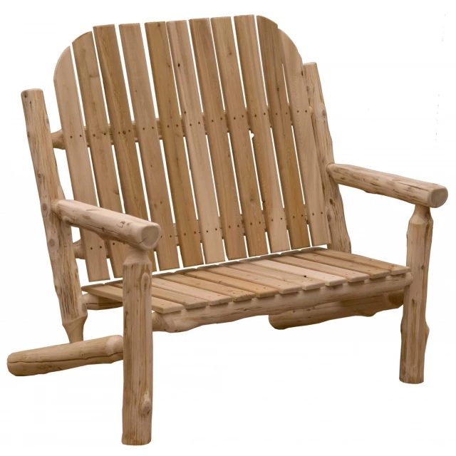 Rustic Natural Cedar Adirondack Chair for Outdoor Seating