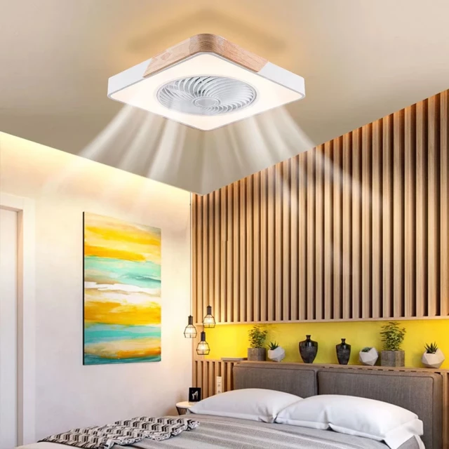 compact ceiling lamp fan remote for interior design and lighting