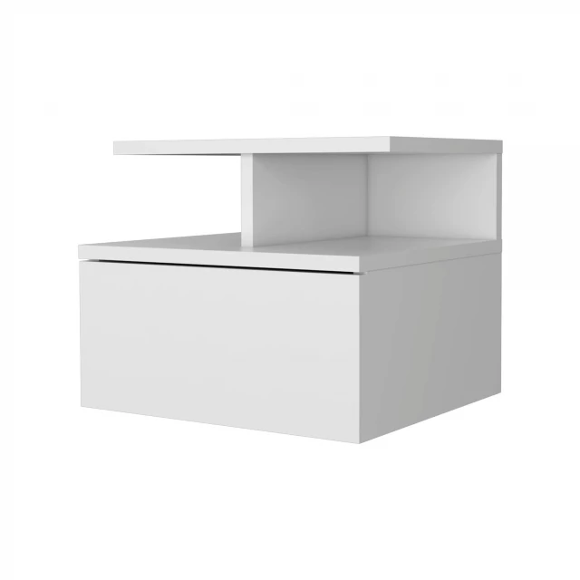 Rectangular manufactured wood drawer with shelving and cabinetry design for home furniture