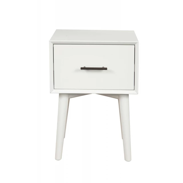 Solid manufactured wood end table with drawer
