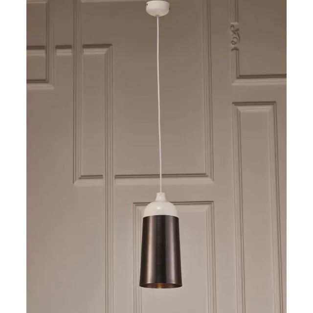 6 X 6 X 12 Silver Aluminum Pendant Lamp 6 X 6 X 12 Silver Aluminum Pendant Lamp