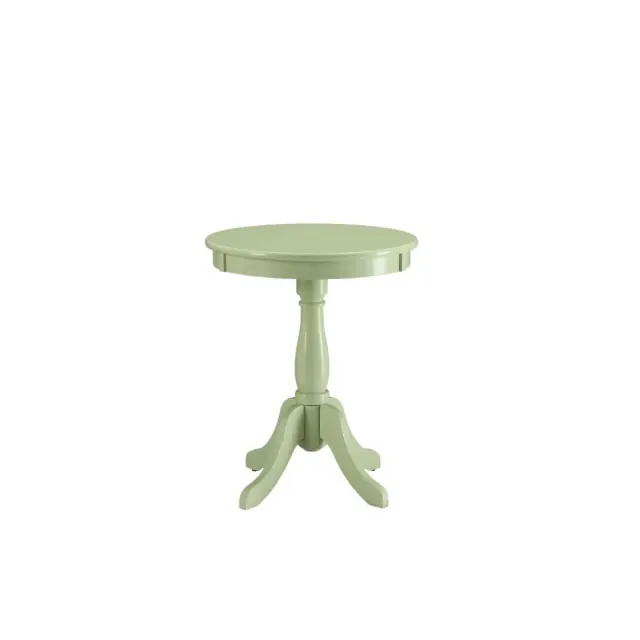Light Green Solid Wooden Pedestal Side Table Light Green Solid Wooden Pedestal Side Table
