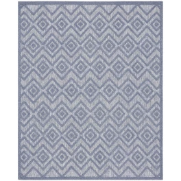 x blue geometric flatweave area rug with purple grey and aqua pattern