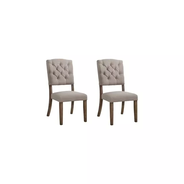 Cream linen weathered oak side chair with armrests and hardwood construction for comfort and durability