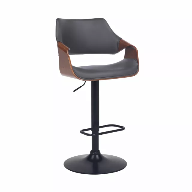 Iron swivel adjustable height bar chair with comfortable seating and artistic design