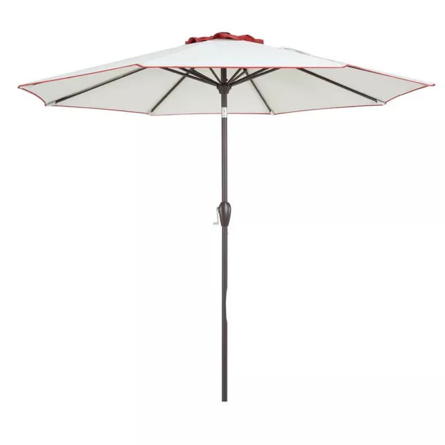 Polyester octagonal tilt market patio umbrella providing shade with a fashionable rectangular design