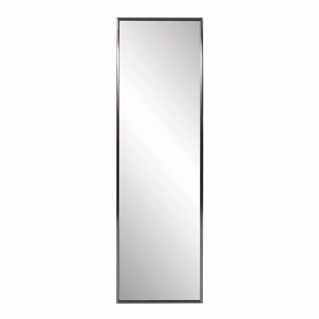 Titanium rectangular full length wall mirror for home appliance with metal and glass features