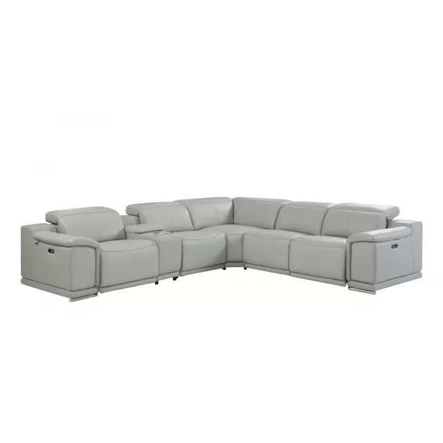 U shaped six corner sectional console in a comfortable studio couch design with modern style