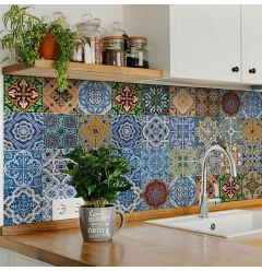 4" X 4" Jessa Mutli Mosaic Peel And Stick Tiles