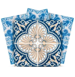 8" X 8" Blue Taupe Tobi Peel And Stick Tiles