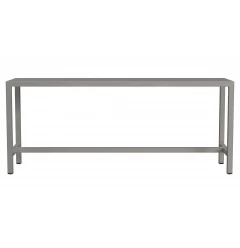 44" Silver Iron Bench