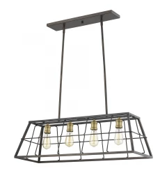 Charley 4-Light Oil-Rubbed Bronze Pendant