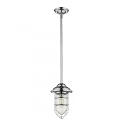 Silver Teardrop Shape Pendant Light