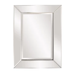 Rectangle Frame Mirror With Mirrored Finish And Beveled Edge
