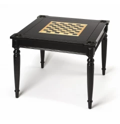36" Black Manufactured Wood Square Coffee Table