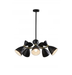 Cinco Diabolo Adjustable Black Metal Pendant