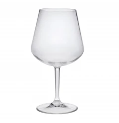 Set of Four Clear Tritan Plastic Stemmed All Purpose Wine Glasses