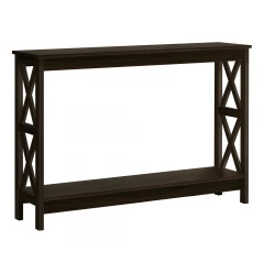 47" Espresso Console Table With Storage