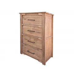 36" Natural Solid Wood Four Drawer Chest