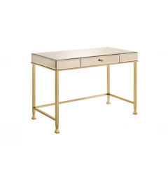 42" Champagne Mirrored Writing Desk