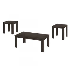 Set of Three 44" Oak Coffee Table