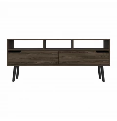 54" Dark Walnut Brown TV Stand