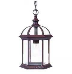 Dark Brown Cage Hanging Light