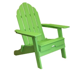 30" Green Heavy Duty Plastic Adirondack Chair