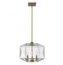 Loft 3-Light Brass Pendant