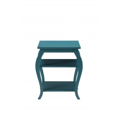 Pop Of Color Bow Leg Square End Or Side Table