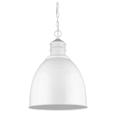 Colby 1-Light White Pendant