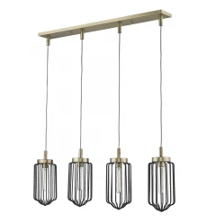 Reece 4-Light Aged Brass Island Pendant