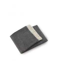 Soft Dark Gray Links Pattern Throw Blanket