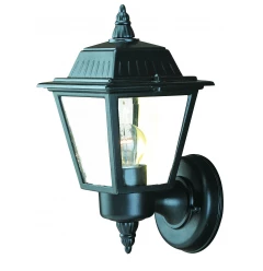 Matte Black Cast Aluminum Outdoor Wall Light
