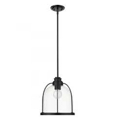 Stanton 1-Light Matte Black Pendant
