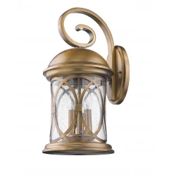 Lincoln 3-Light Antique Brass Wall Light
