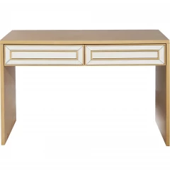 48" Gold Mirrored Glass Console Table