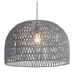 Gray Lantern Metal Dimmable Ceiling Light With Shades