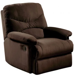35" Chocolate Microfiber Recliner