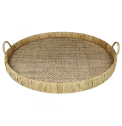 jumbo bamboo round tray serveware