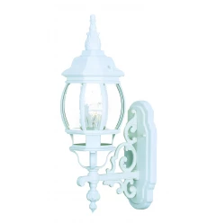 White Glass Globe Wall Light